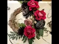 Diy Romantic Goth Grapevine wreath