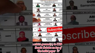 Which Grounds Were Used To Put Samia Suluhu Top Ofo The Ballot Paper Just Asking 