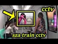 SZA train sza train cctv SZA trending on twitter for getting train ran on her