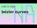 code to type bezier curves typography p5js