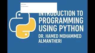 Topic 3 Conditional Executions in Python By Dr Hamed Almantheri