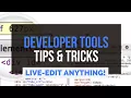 Live-Edit Websites Easily With Chrome Developer Tools 3 EPIC TRICKS