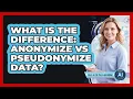 What Is The Difference Anonymize vs Pseudonymize Data