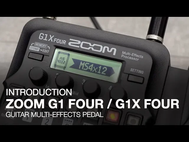 Zoom G1X Four Multi-Effects Processor with Expression Pedal for