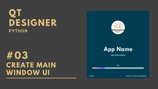 - Create Main Window UI PySide2 Python