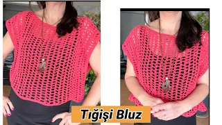 Tığişi File Bluz/ Süveter