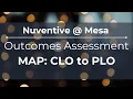 Nuventive Mesa Outcomes Assessment MAP CLO to PLO