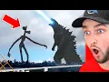 Reacting to GODZILLA vs SIREN HEAD IN REAL LIFE