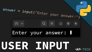 Python User Input Console Text Input