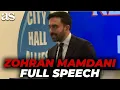 Lagu ZOHRAN MAMDANI addresses NYC COST OF LIVING, ANTISEMITISM, and DCWP pick | FULL SPEECH