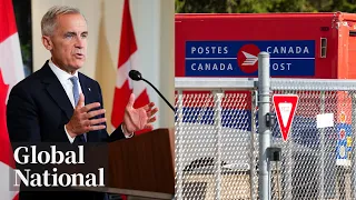 Global National Sept 27 2025 Canada Post operations not viable Carney says amid strike