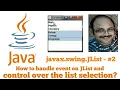 JList Control over the selection