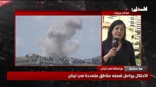 الاحتلال يواصل قصفه مناطق متعددة في لبنان