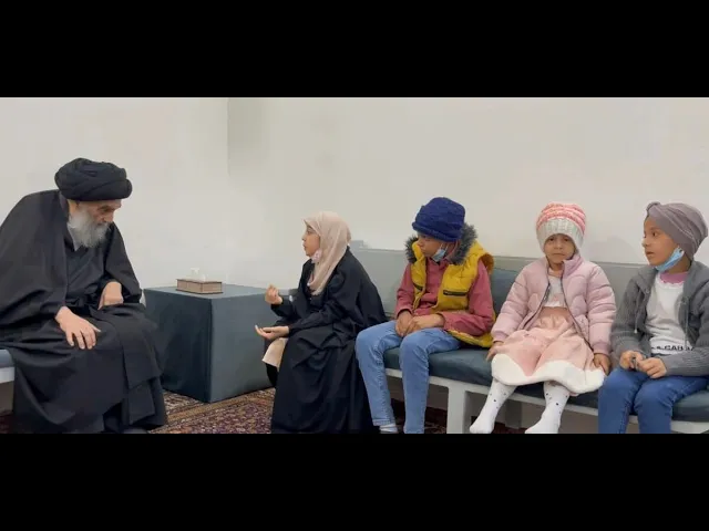 ⁣Iraqi Child with Cancer meets Ayatollah Sistani | 14th December 2021
