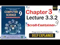 Class 9 Computer Science - Unit 3 Lecture 3 3 2 NBF Scroll-Container Programming Fundamentals