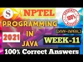 Programming in Java WEEK-11 Quiz assignment Answers 2021 NPTEL
