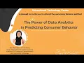 The Power of Data Analytics in Predicting Consumer Behavior