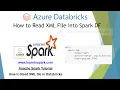 Apache Spark Read XML File in Azure Databricks