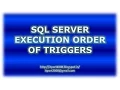 Set Execution Order of Triggers in SQL Server