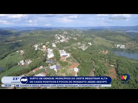 Pelo menos dois municípios do Oeste de SC registraram surto de dengue
