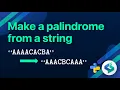 Generate a Palindrome From a String in Python