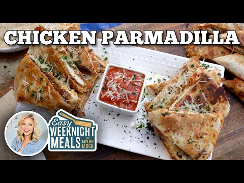 Chicken Parmadilla on the Blackstone Griddle