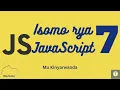 Isomo rya JavaScript 7 Ni gute ukora uhindura Data Type Type conversion - Techinika