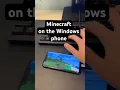 Minecraft running on a Windows phone