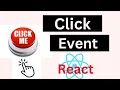 React Click Events Learn ReactJS Onclick button