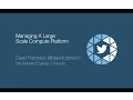 Managing a large scale compute platform Apache