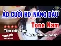 Karaoke Áo Cưới Không Nàng Dâu Tone Nam Nhạc Sống | Trọng Hiếu