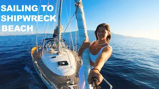 Sailing to SHIPWRECK BEACH, Zakinthos! Ep-3