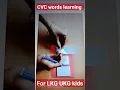 CVC words TLM for LKG UKG kindergarten kids