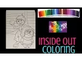 Inside Out Coloring - Joy and Sadness Speed Coloring with Markers