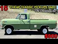 15 Cheap Classic Pickups - Up for Sale by Owners Craigslist Garage Gold Finds