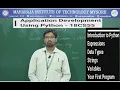 Introduction to Python 18CS55 PYTHON Vth Sem CSE Module 1 Session 01