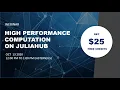 High Performance Computation HPC on JuliaHub