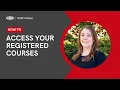 How to Access Your Registered Courses in Moodle