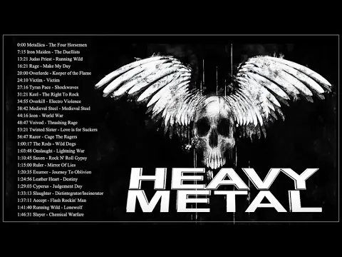 Download MP3 Iron Maiden, ,Metallica, Helloween, BlackSabbath - Heavy Metal Hard Rock Music 2021