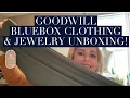 Goodwill Bluebox Unboxing Clothing Jewelry - Lake Worth Florida