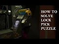 SIGNALIS - Lock Picking Puzzle Easy way to solve