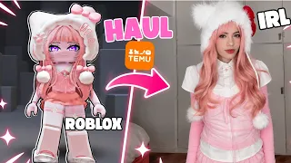 ME CONVERTÍ EN MI AVATAR DE ROBLOX CON COSAS DE TEMU 😱