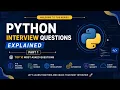 Top 3 Python Interview Questions Every Fresher Must Know Python Interview Series