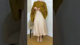 تنسيق جيبه ستان على قميص ستان رائع للمناسبات 