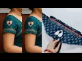 Download Lagu New model blouse sleeve design cutting and stitching# blouse baju ka design# dil wala baji design||