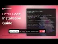 Install Enter Code Your AI Coding Agent in Terminal