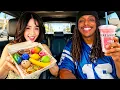 Trying Viral Foods With Pokimane
