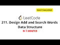 LeetCode 211 - Design Add and Search Words Data Structure Daily Challenge
