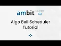 Algo 8301 Bell Scheduler Tutorial