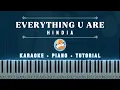 Download Lagu Hindia - Everything u are | Karaoke Piano | Piano Tutorial